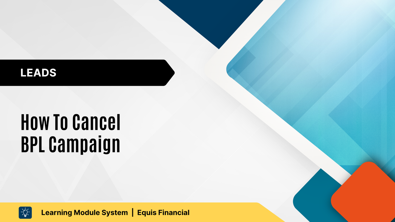 How To Cancel A Buy Per Lead Campaign